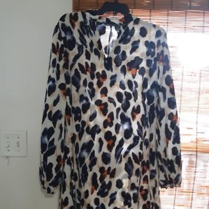 Leopard multi color dress